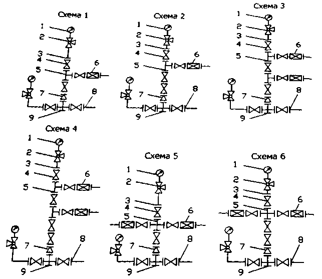 Схема фонтанной елки